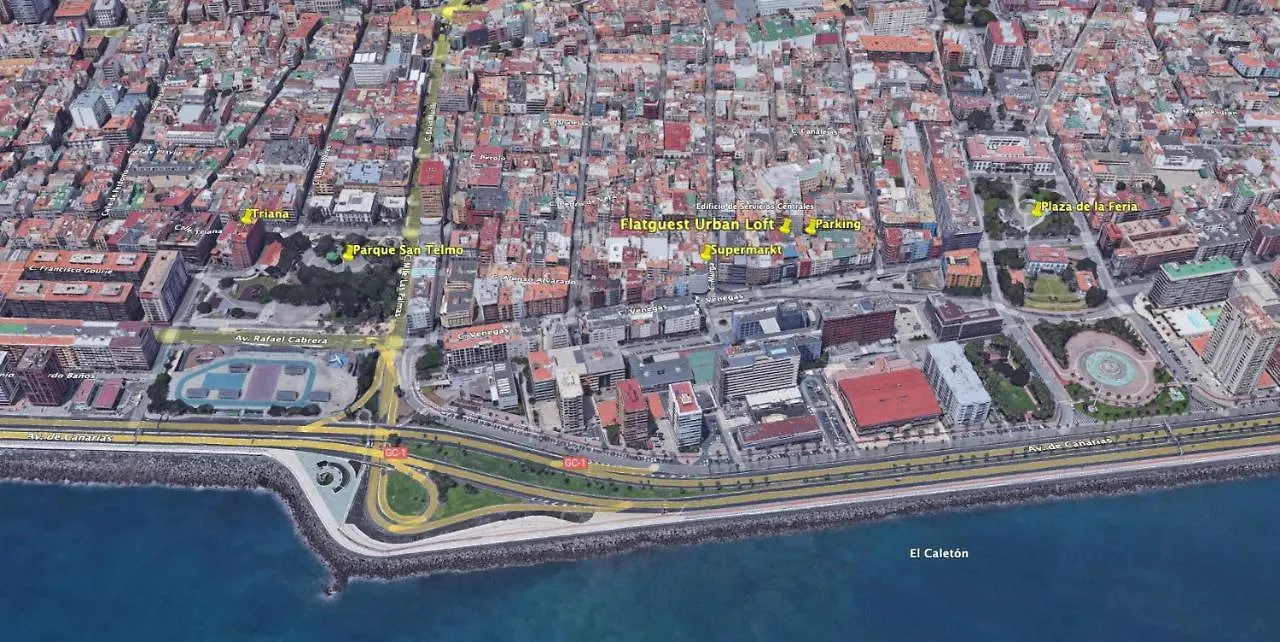 Flatguest Urban Loft - Central - Modern - Fastwifi Las Palmas de Gran Canaria Apartamento